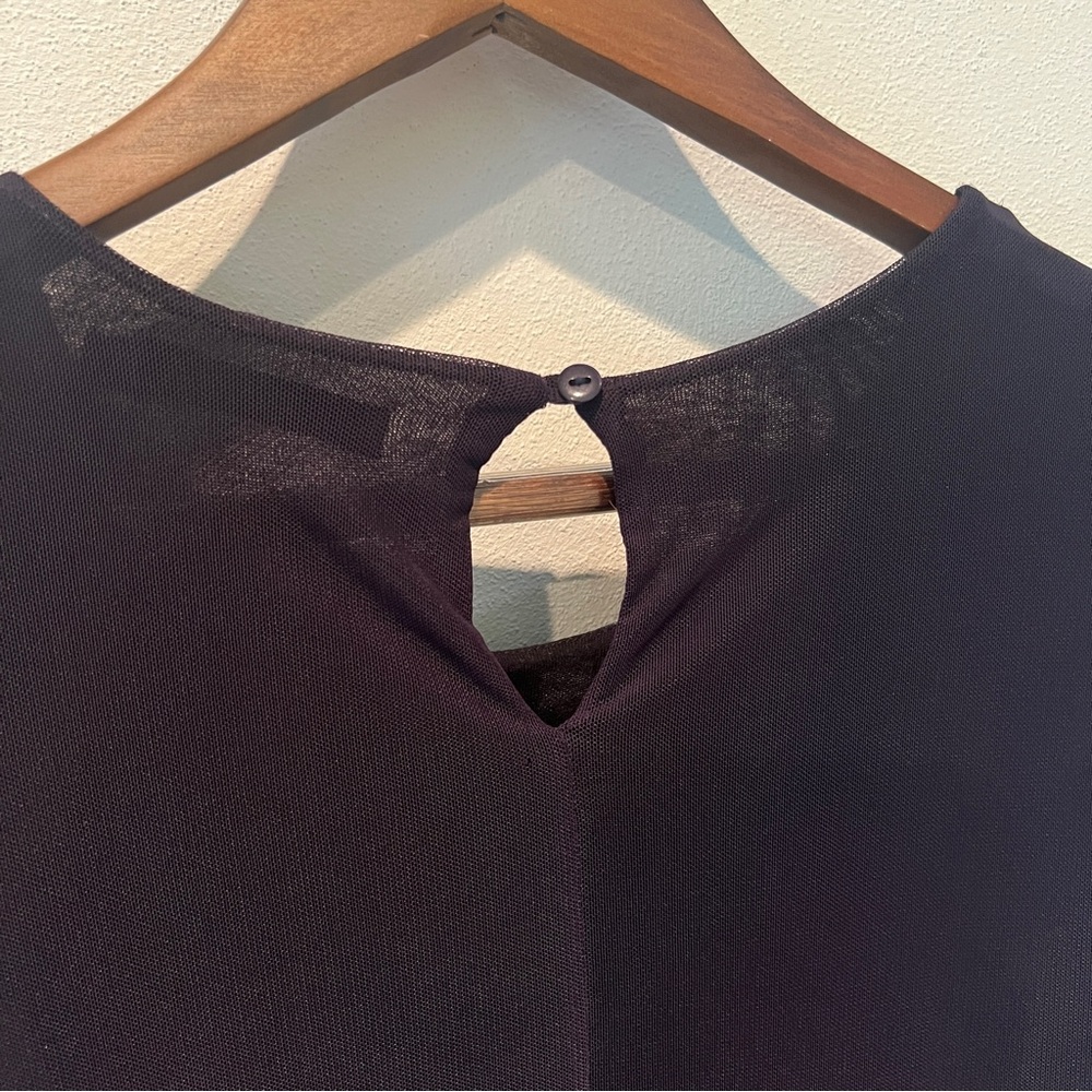 Desigual O’Hara Sheer Sleeve Floral and Rhinestone Hem Lined Flowy Blouse - Picture 11 of 11